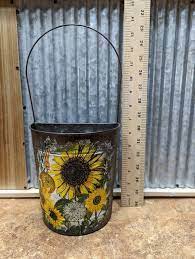 Sunflower Galvanized Metal Decorative