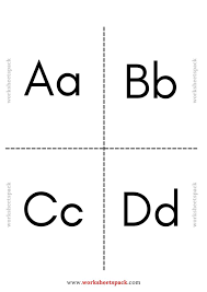 black and white alphabet flash cards
