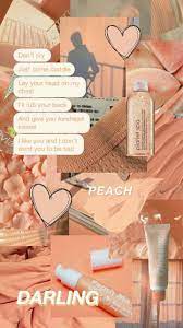 Peach aesthetic collage • Wallpaper For ...