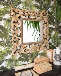 Trova una vasta selezione di specchi da bagno in legno a prezzi vantaggiosi su ebay. Specchio Quadrato Legno Intarsiato Mobilia Store Home Favours