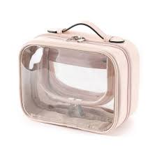 layered cosmetic bag clear makeup bags