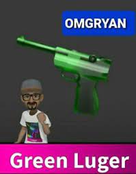 Chroma luger is a godly gun that is obtainable (by chance) from opening gun box 1. Mm2 Godly Knives Green Luger Ebay