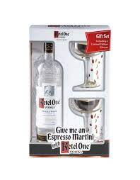 ketel one vodka with 2 gles gift set
