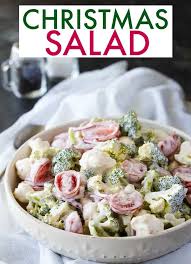 Thanks to its festive colors, this pasta salad will shine bright on your holiday table. Christmas Salad Simply Stacie