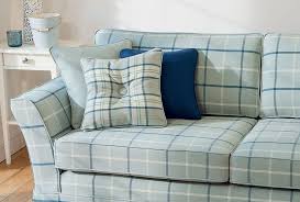 Highland Check Sky Sofa Chair
