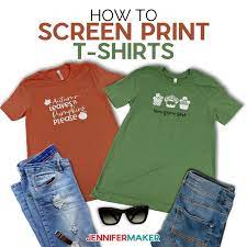 diy screen printed t shirts tutorial