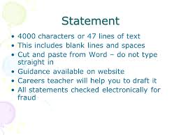 Writing an appropriate personal statement  Penny Edwards     PERSONAL STATEMENT SELLING YOURSELF IN    LINES AND      CHARACTERS     SUCCESS    