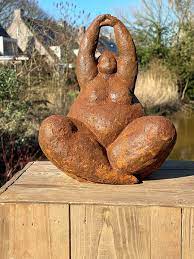 Fat Lady Abstract Sculpture Yoga