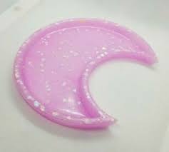 pastel pink moon trinket tray ring dish