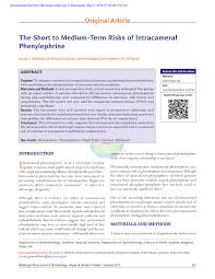 Pdf The Short To Medium Term Risks Of Intracameral