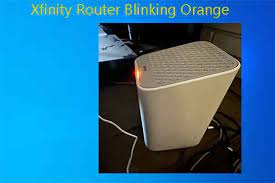 xfinity router blinking orange causes