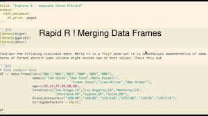 rapid r merging data frames using