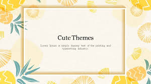 cute themes powerpoint presentation slides