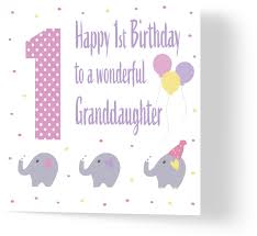 1st birthday granddaughter wuzci