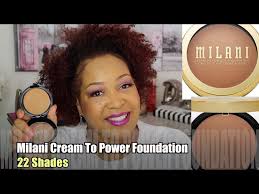 milani cream to power foundation