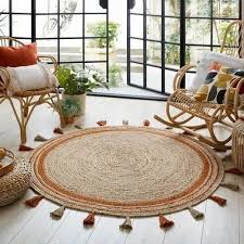 braided round jute rug at rs 720 piece