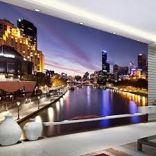 Custom Melbourne Skyline Wallpaper