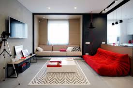 ideas for a red living room design