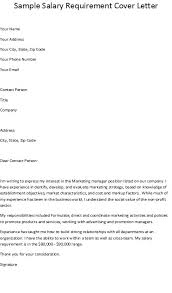 Cover Letter Sample With Salary History Sample Cover Letter With Salary  History The Balance Sample Salary