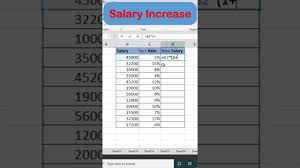 calculate salary with increase