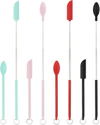 8pcs mini silicone telescopic spatula