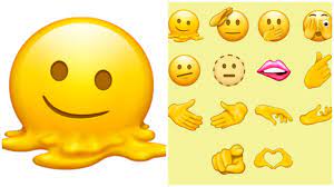 new melting face emoji is super relatable