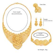 african jewelry sets dubai gold color