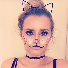 easy halloween makeup 1 creepy cat