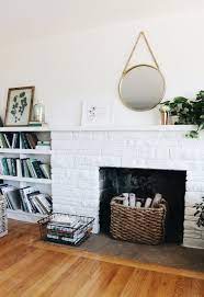 White Painted Fireplace Makeover