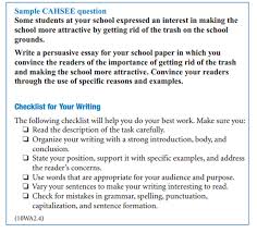 essay grading rubric  CAHSEE Essay Rubric    