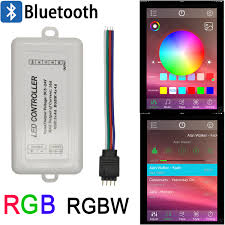 Details About 16a Rgbw Rgb Bluetooth Controller Mobile App Control Led Strip Light Music 5 24v