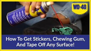 remove stickers chewing gum and tape