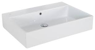 Vessel Bathroom Sink In Ceramic White