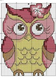 Owl Chart Crochet Cross Stitch Owl Cross Stitch