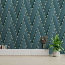 Armando Herringbone Geometric Wallpaper