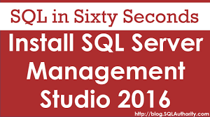 installing sql server management studio