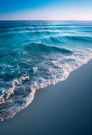 beautiful ocean with clear water 3d