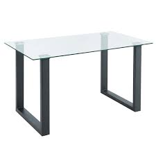 whi contemporary glass dining table