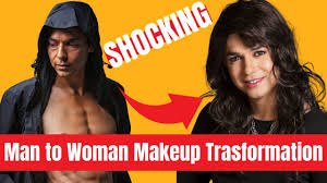 man to woman makeup transformation boy