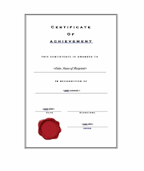 40 Great Certificate Of Achievement Templates Free