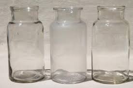 Old Glass Apothecary Bottles Vintage