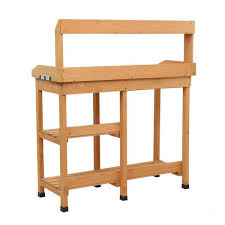garden work potting bench with drawers