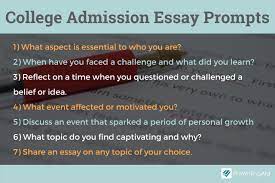 how to write a college admissions essay