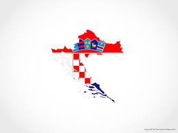 A printable pdf version of the flag is also. Vector Map Of Croatia Flag Free Vector Maps