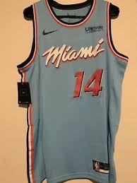 The heat unveiled the newest edition of the alternate uniforms monday and it adds a fourth color scheme to the wildly popular collection: Tyler Herro Blue Miami Heat Vice City Jersey Size Medium New With Tags Ebay