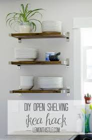 Diy Open Shelving Kitchen Wall Shelves