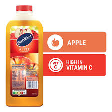 sunkist fruit bottle juice apple
