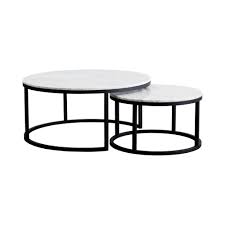Shop for round modern coffee tables and the best in modern furniture. London Nesting Coffee Tables Black Urban Couture Marble Coffee Table Nesting Coffee Tables Round Black Coffee Table