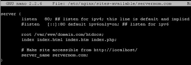 nginx based ubuntu server
