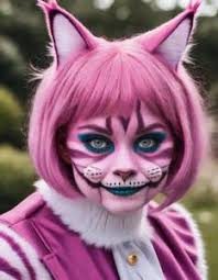 cheshire cat costume woman face swap